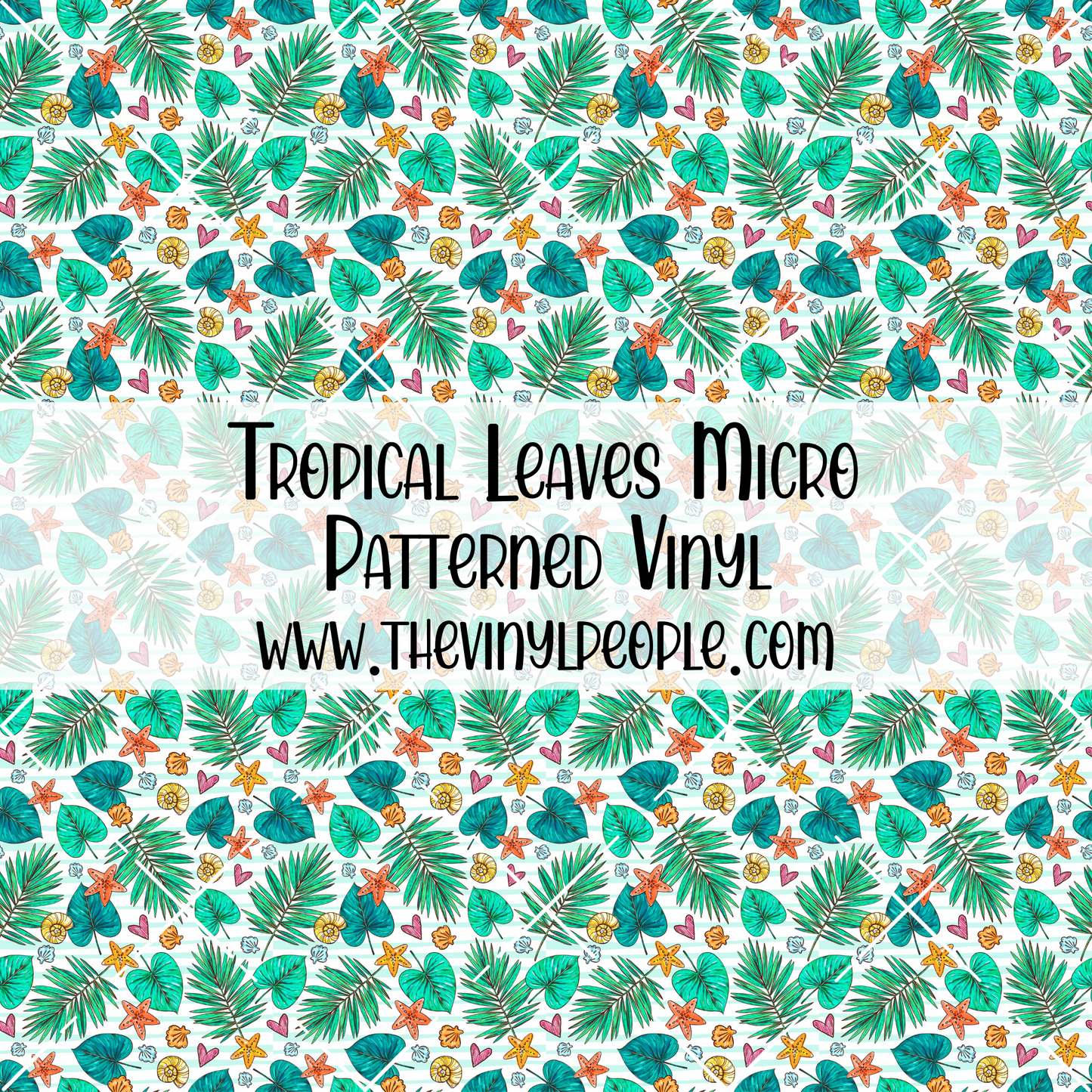 Tropical Leaves Patterned Vinyl