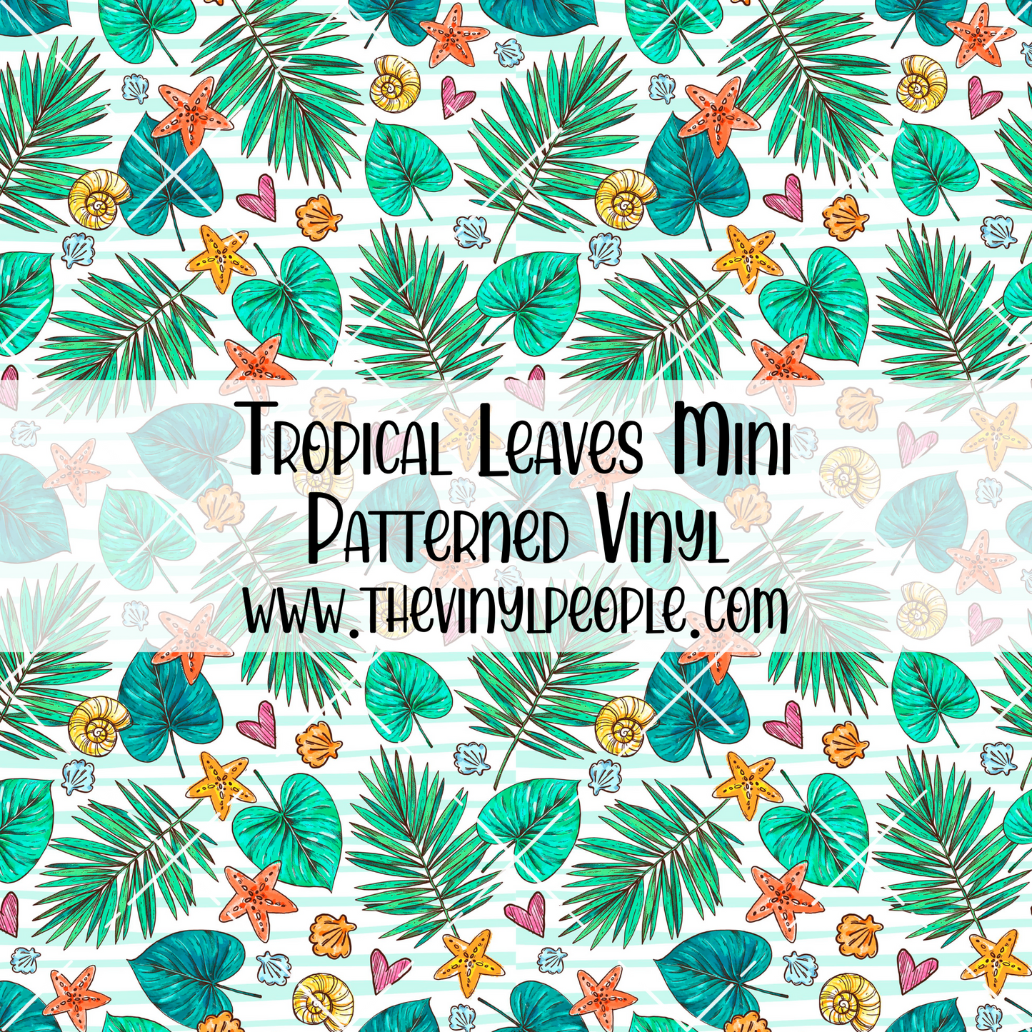 Tropical Leaves Patterned Vinyl