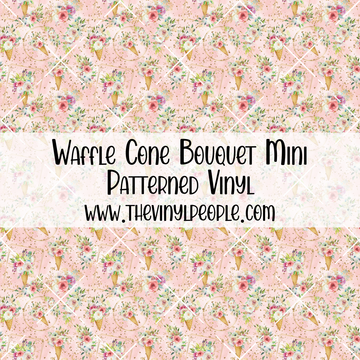 Waffle Cone Bouquet Patterned Vinyl
