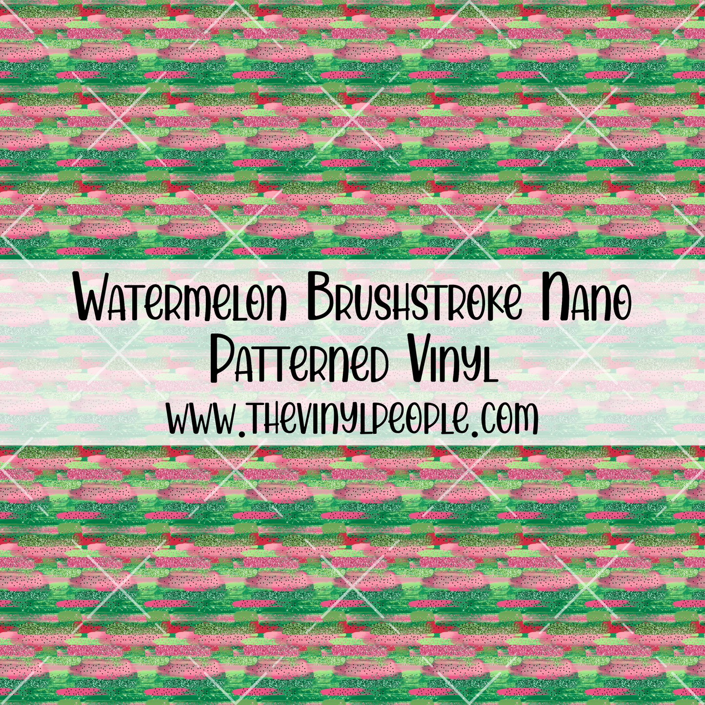 Watermelon Brushstroke Patterned Vinyl