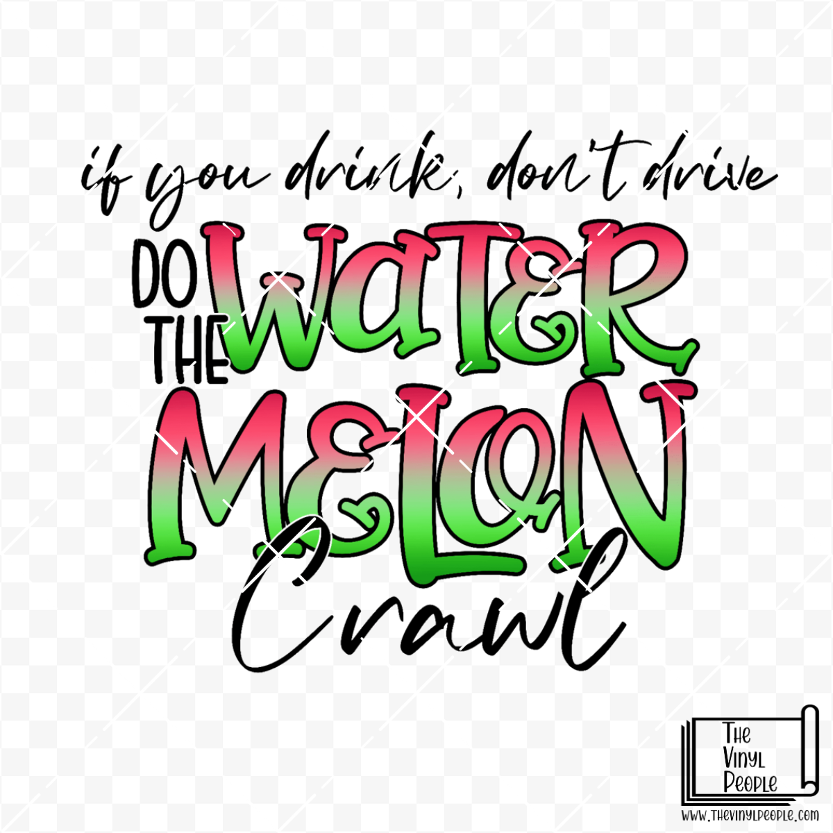 Watermelon Crawl Vinyl Decal