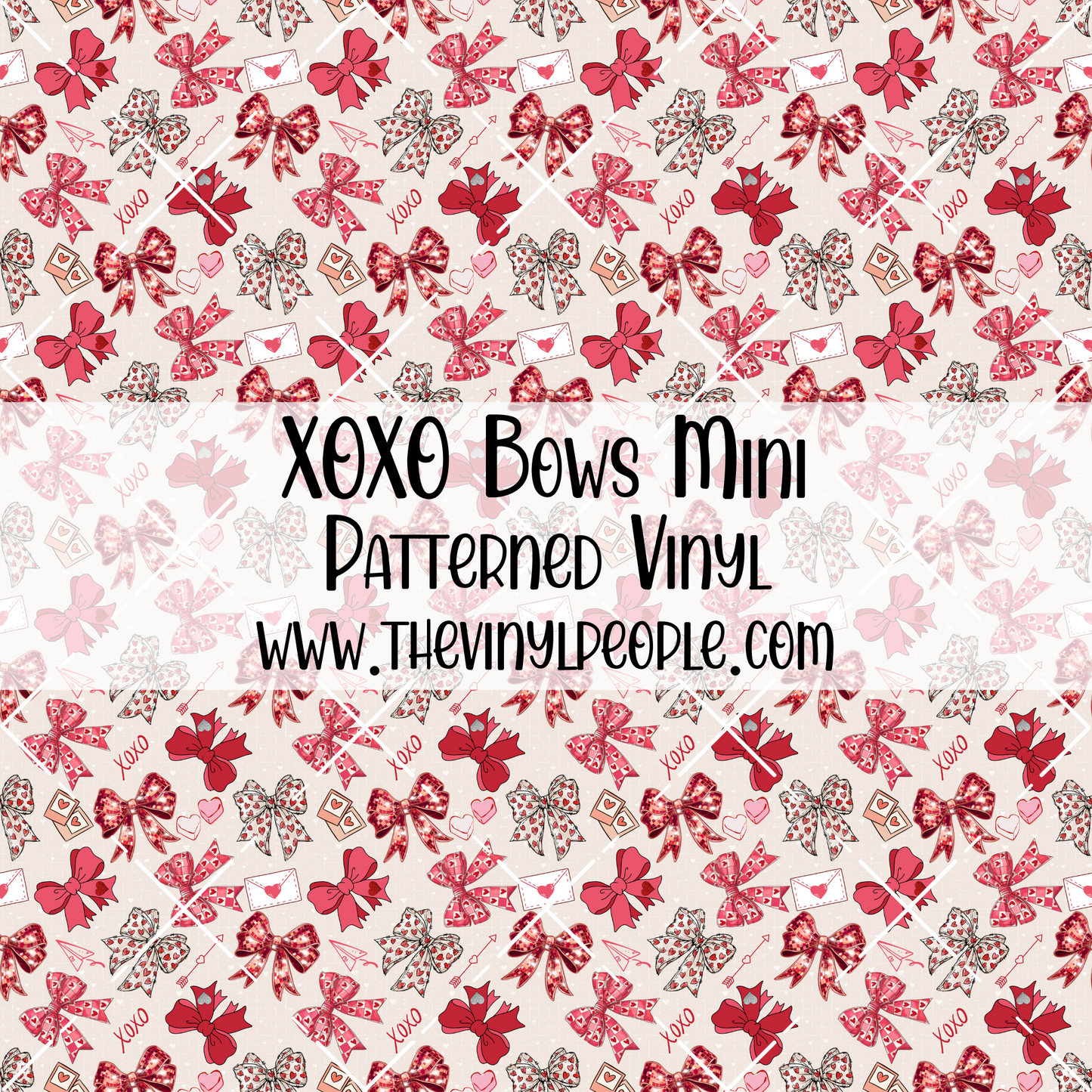 XOXO Bows Patterned Vinyl