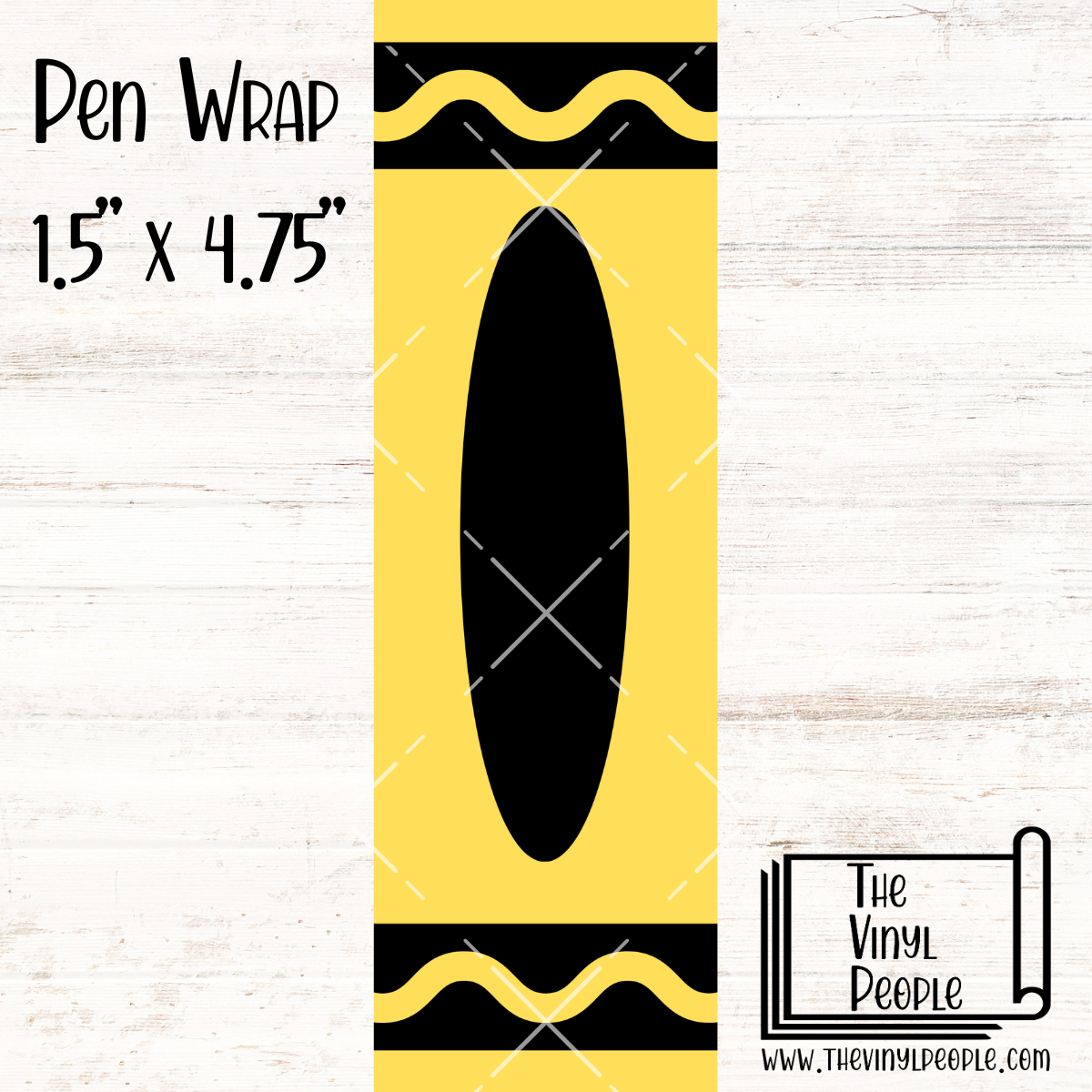 Yellow Crayon Pen Wrap