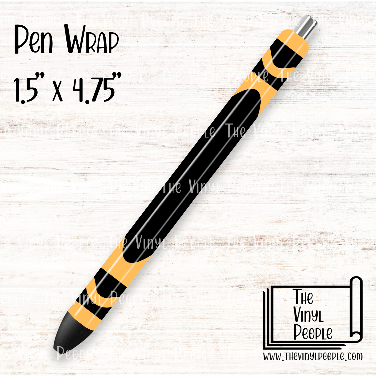 Yellow Orange Crayon Pen Wrap