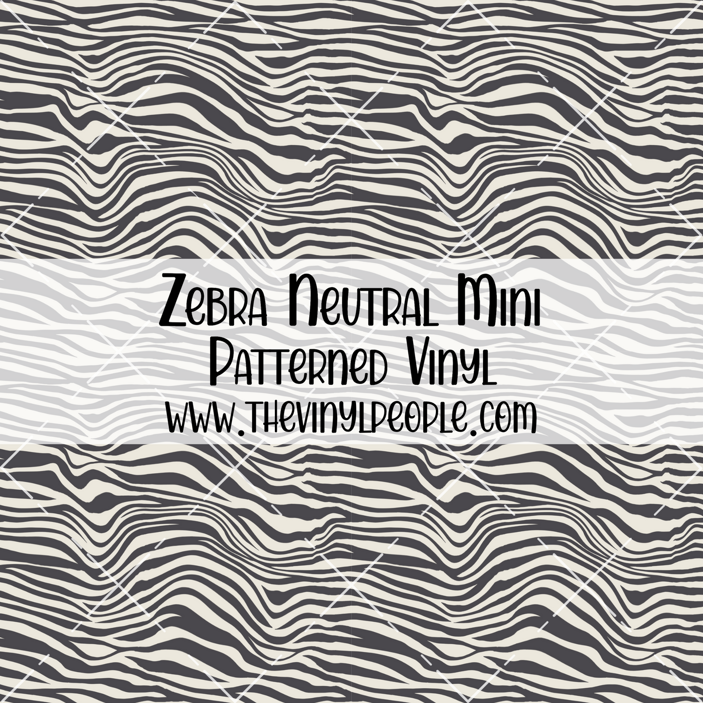 Zebra Neutral Patterned Vinyl