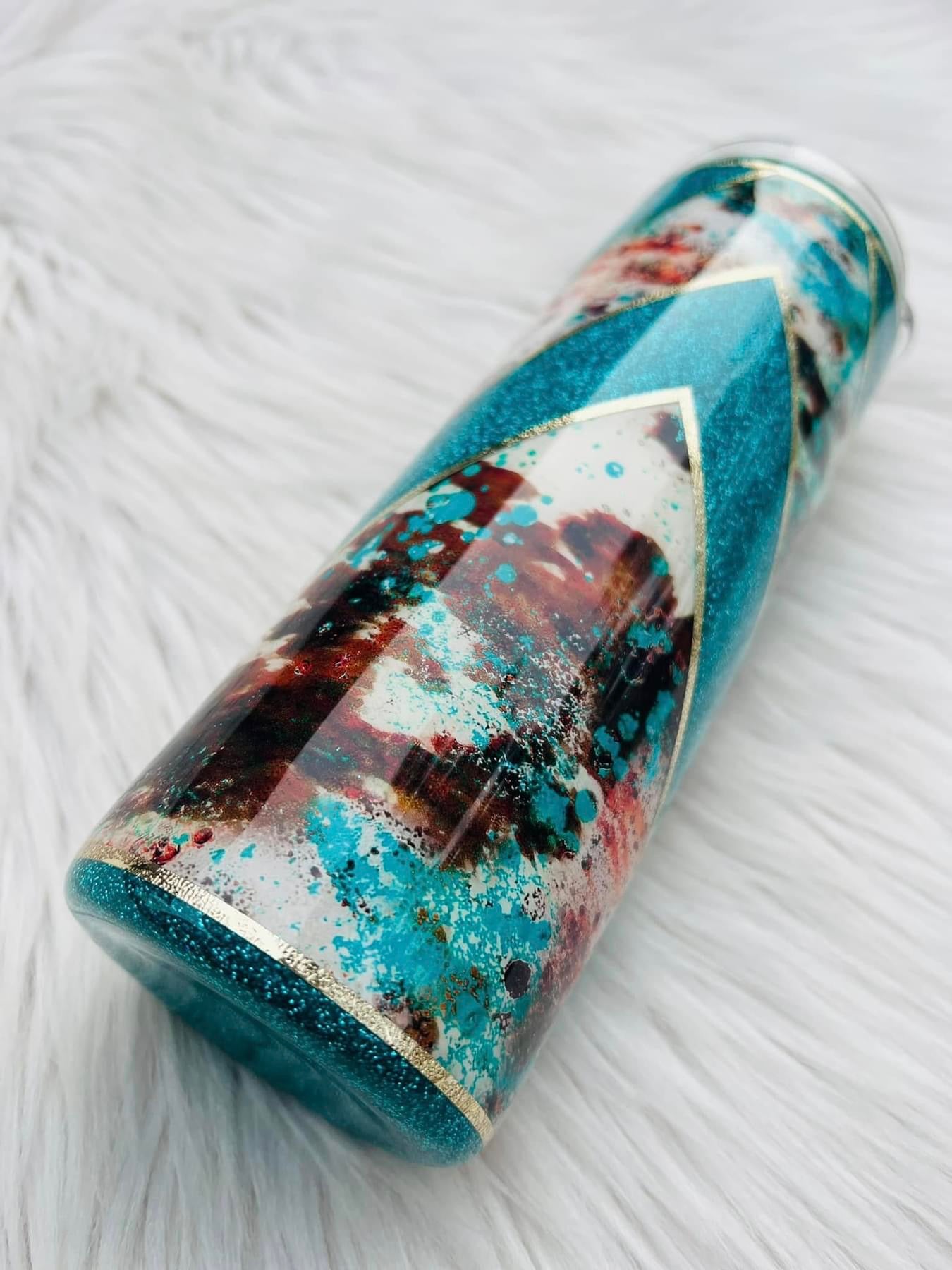 Patina Cowhide Patterned Vinyl