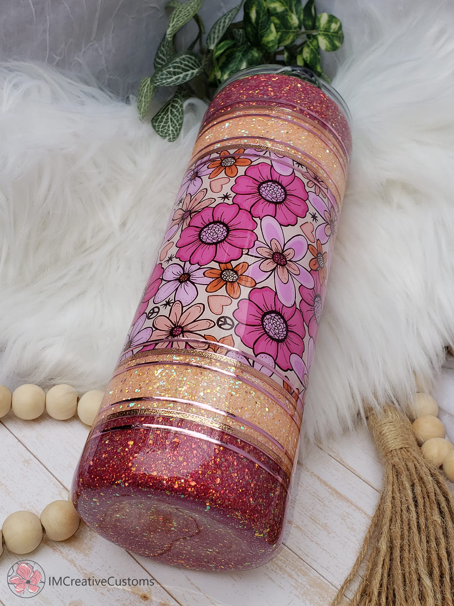 Peace, Love & Flowers Patterned Vinyl