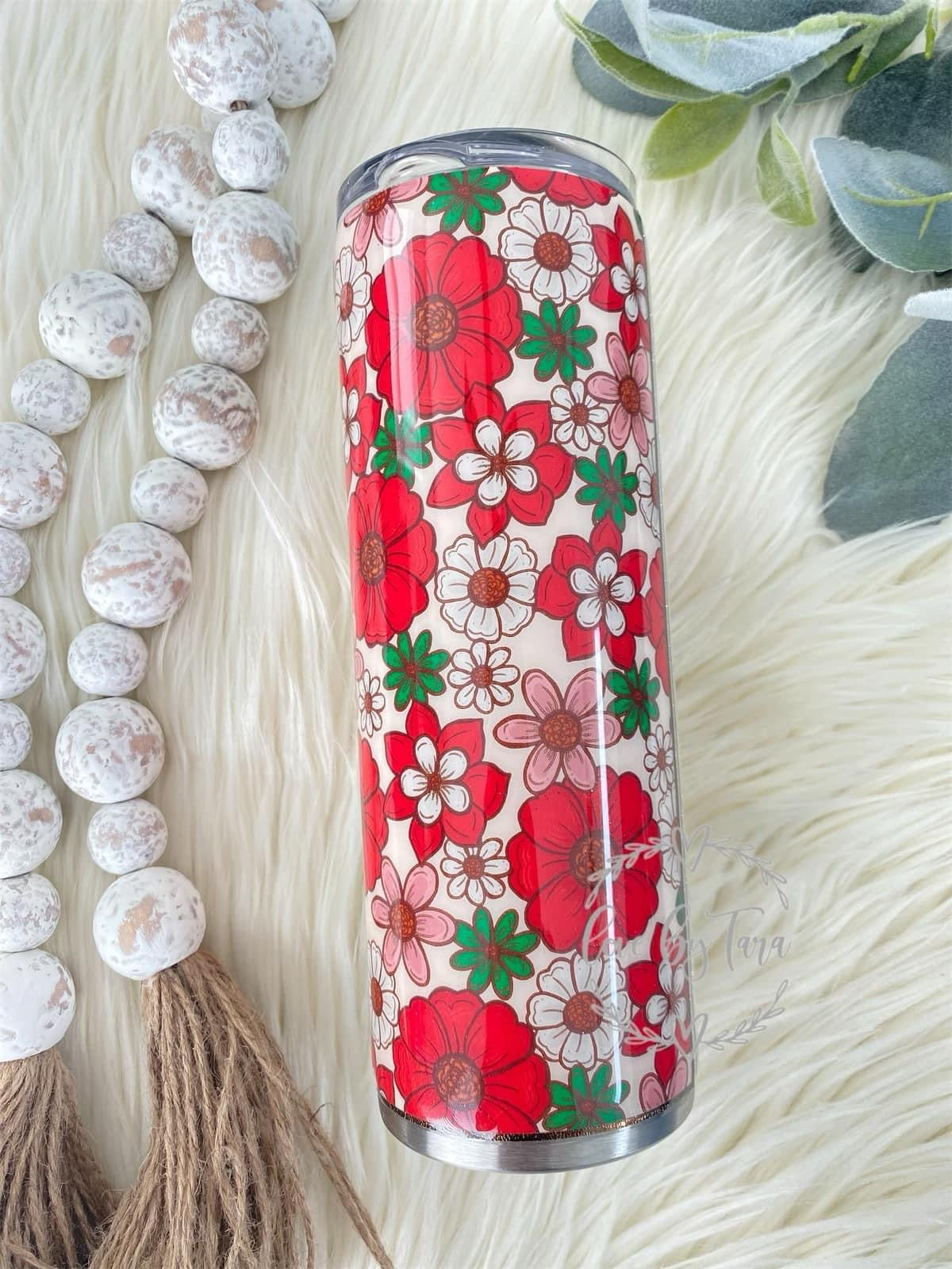 Christmas Floral Patterned Vinyl