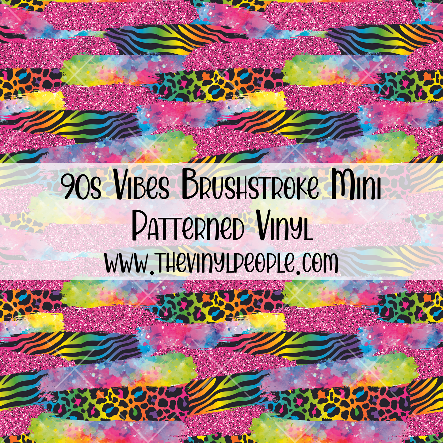 90s Vibes Brushstroke Patterned Vinyl