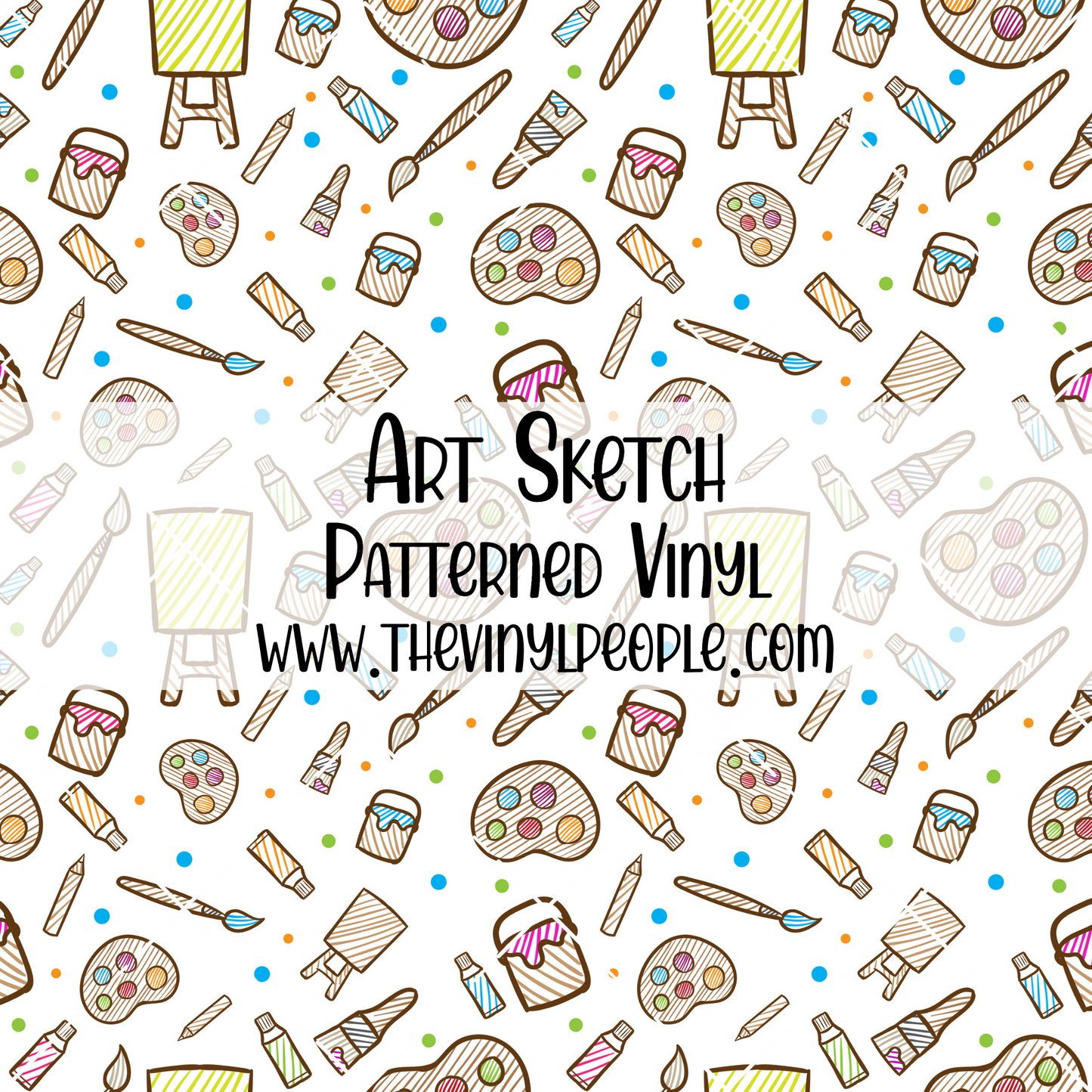 Art Sketch Patterned Vinyl