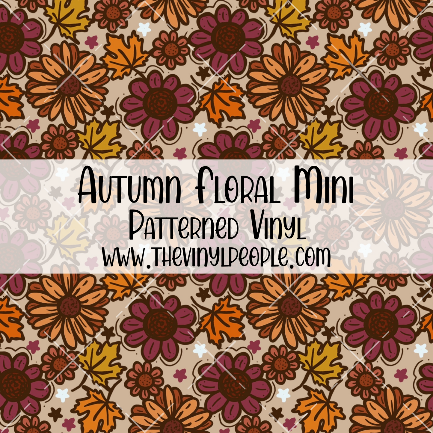 Autumn Floral Patterned Vinyl