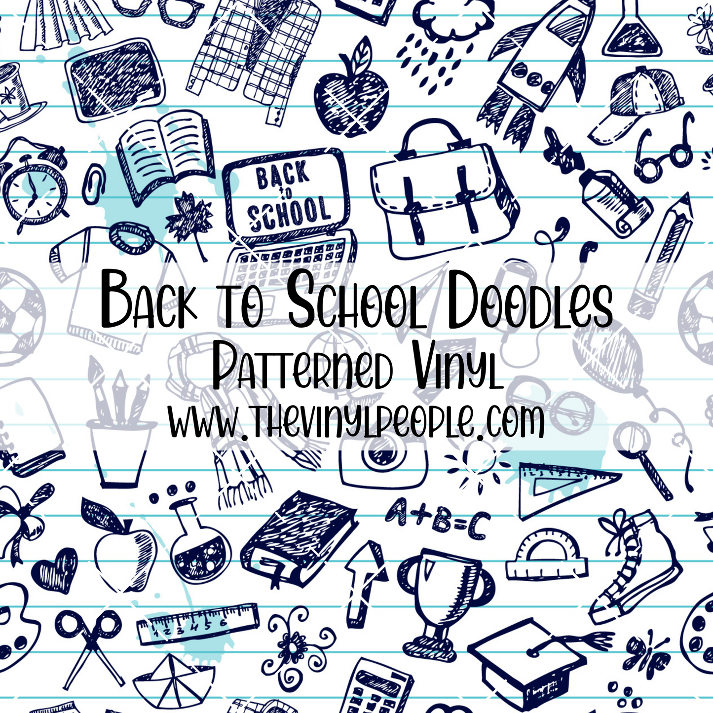 Back to School Doodles Patterned Vinyl