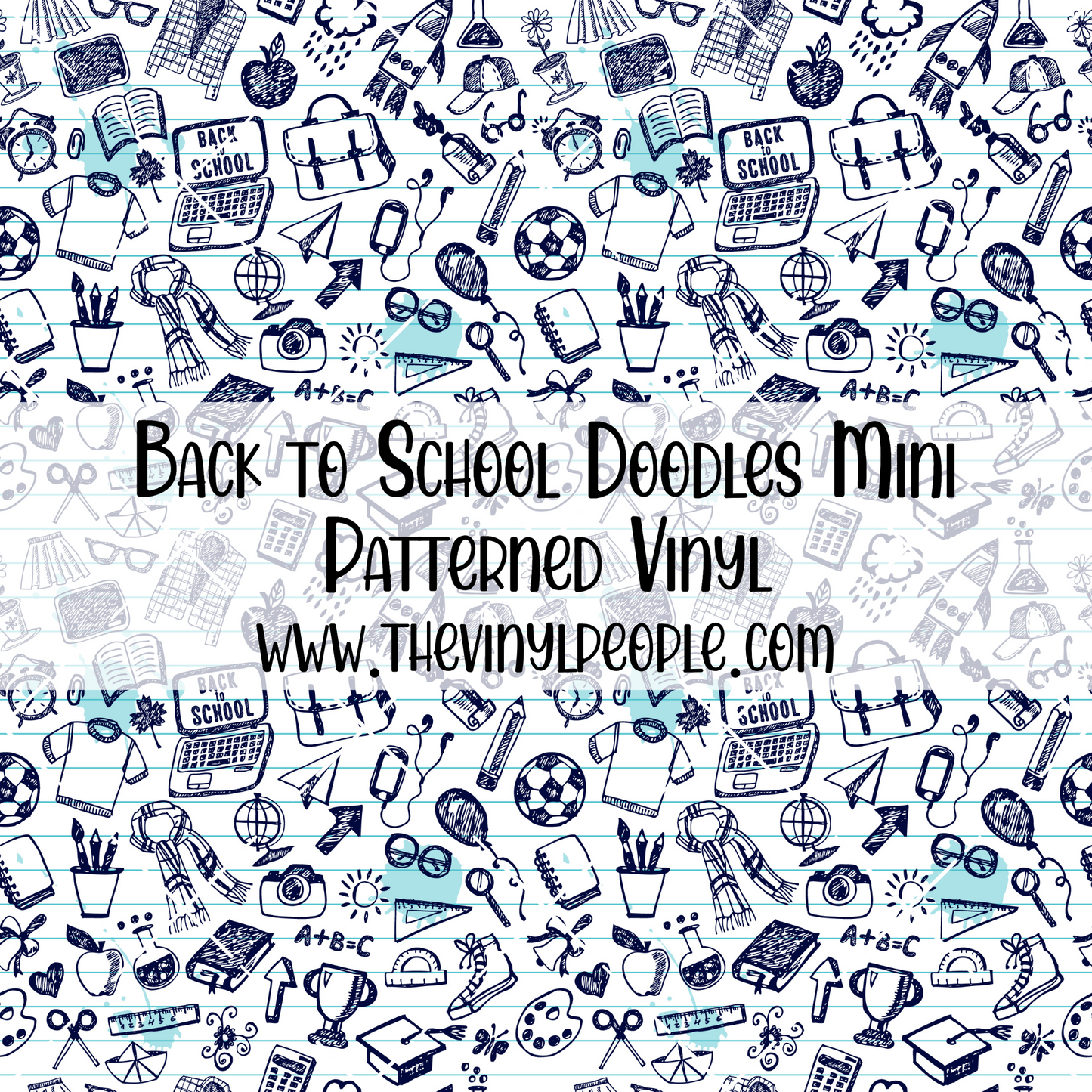 Back to School Doodles Patterned Vinyl