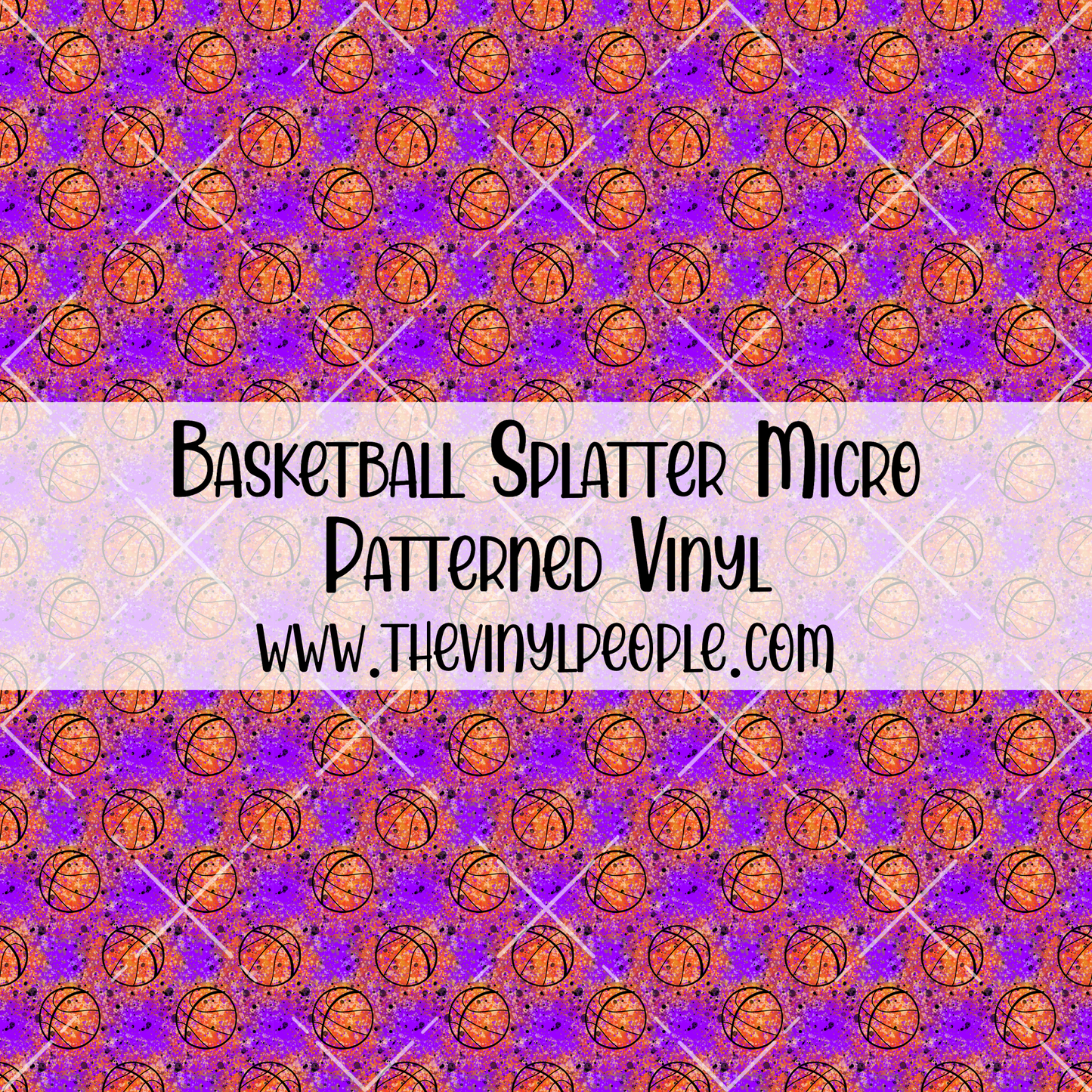 Basketball Splatter Patterned Vinyl