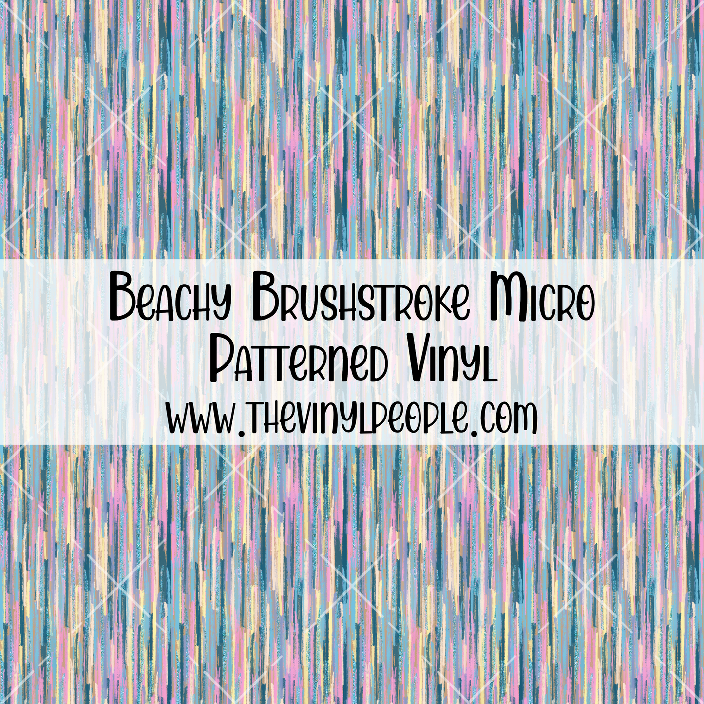 Beachy Brushstroke Patterned Vinyl