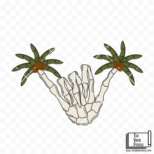 Catching Rays Palm Trees Vinyl Decal