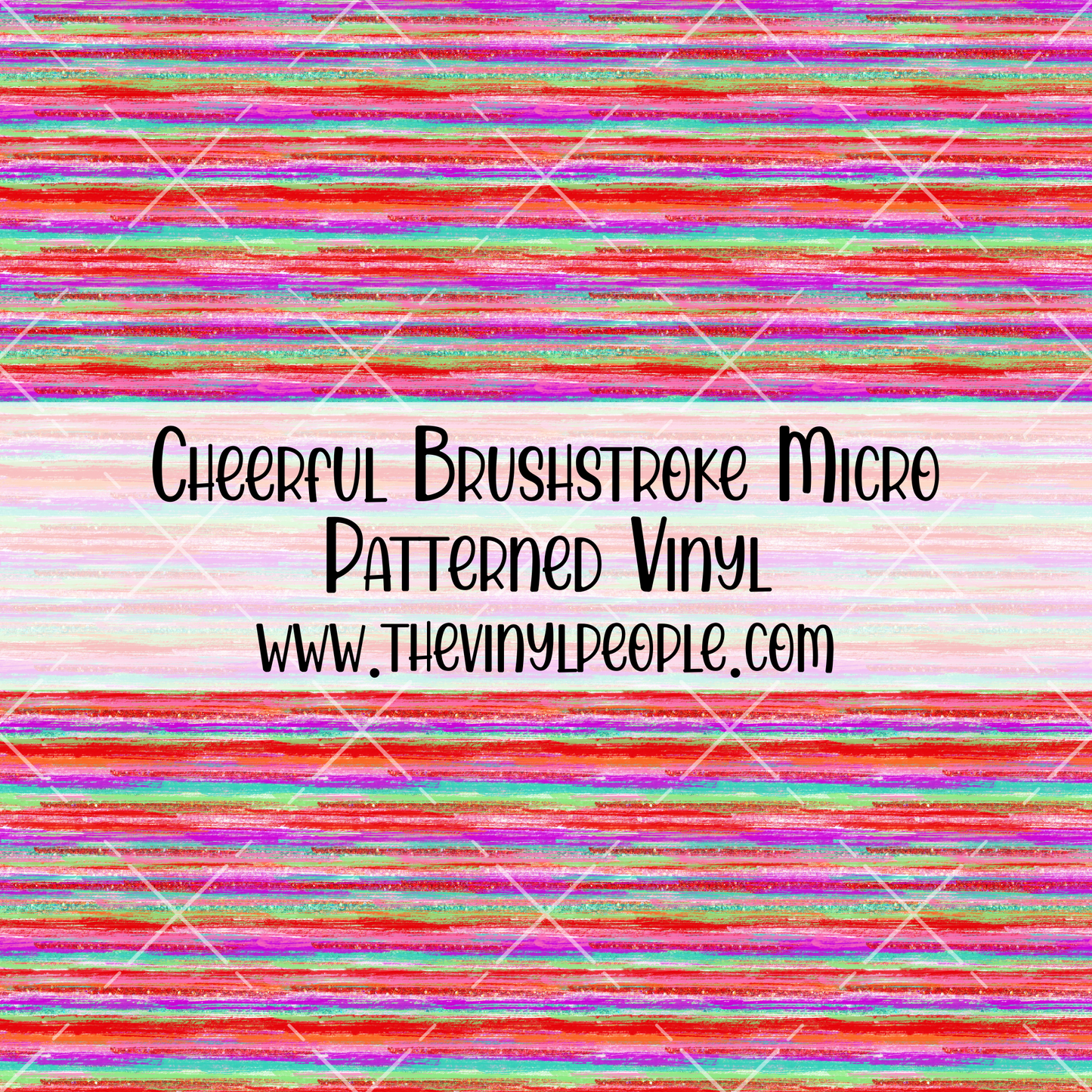 Cheerful Brushstroke Patterned Vinyl