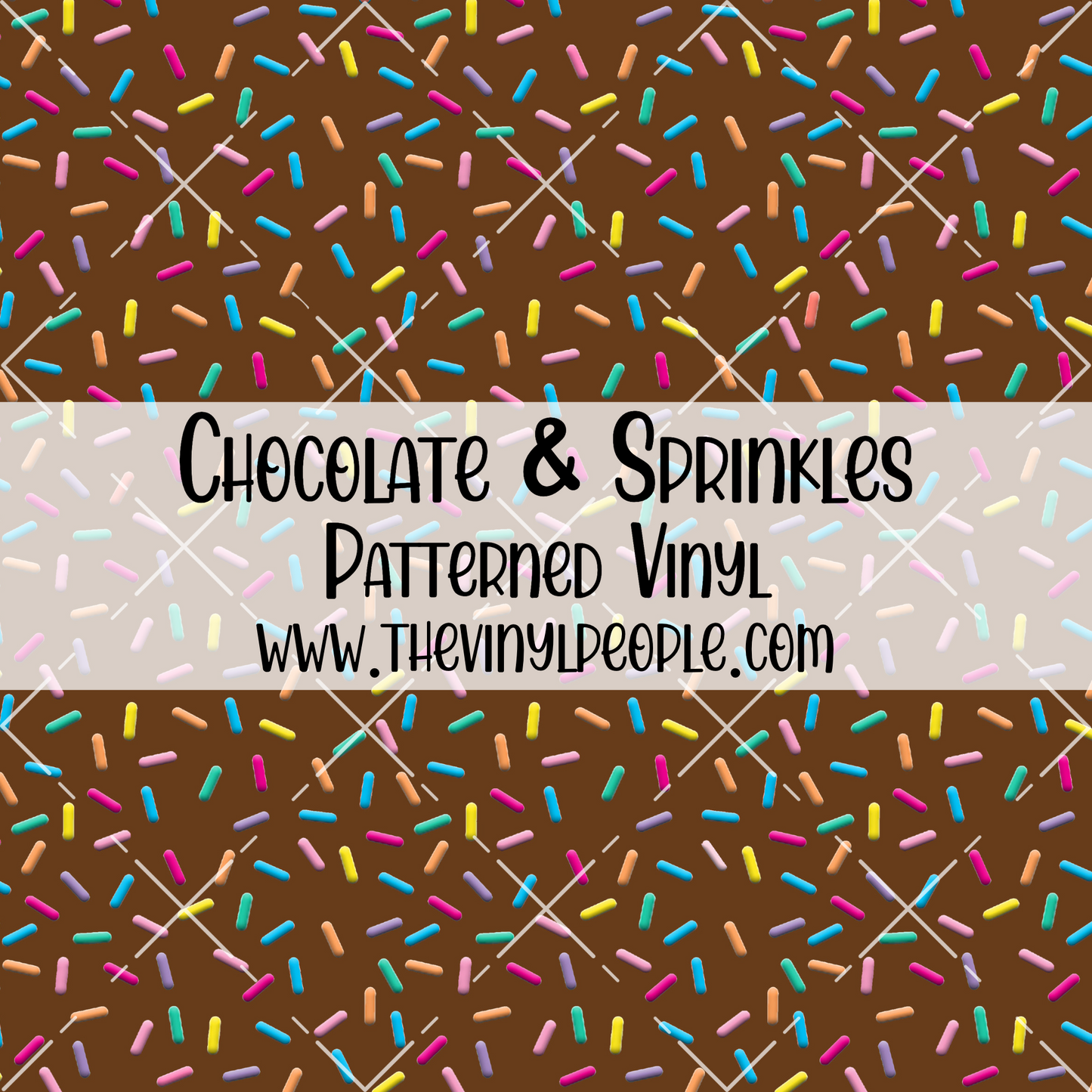 Chocolate & Sprinkles Patterned Vinyl