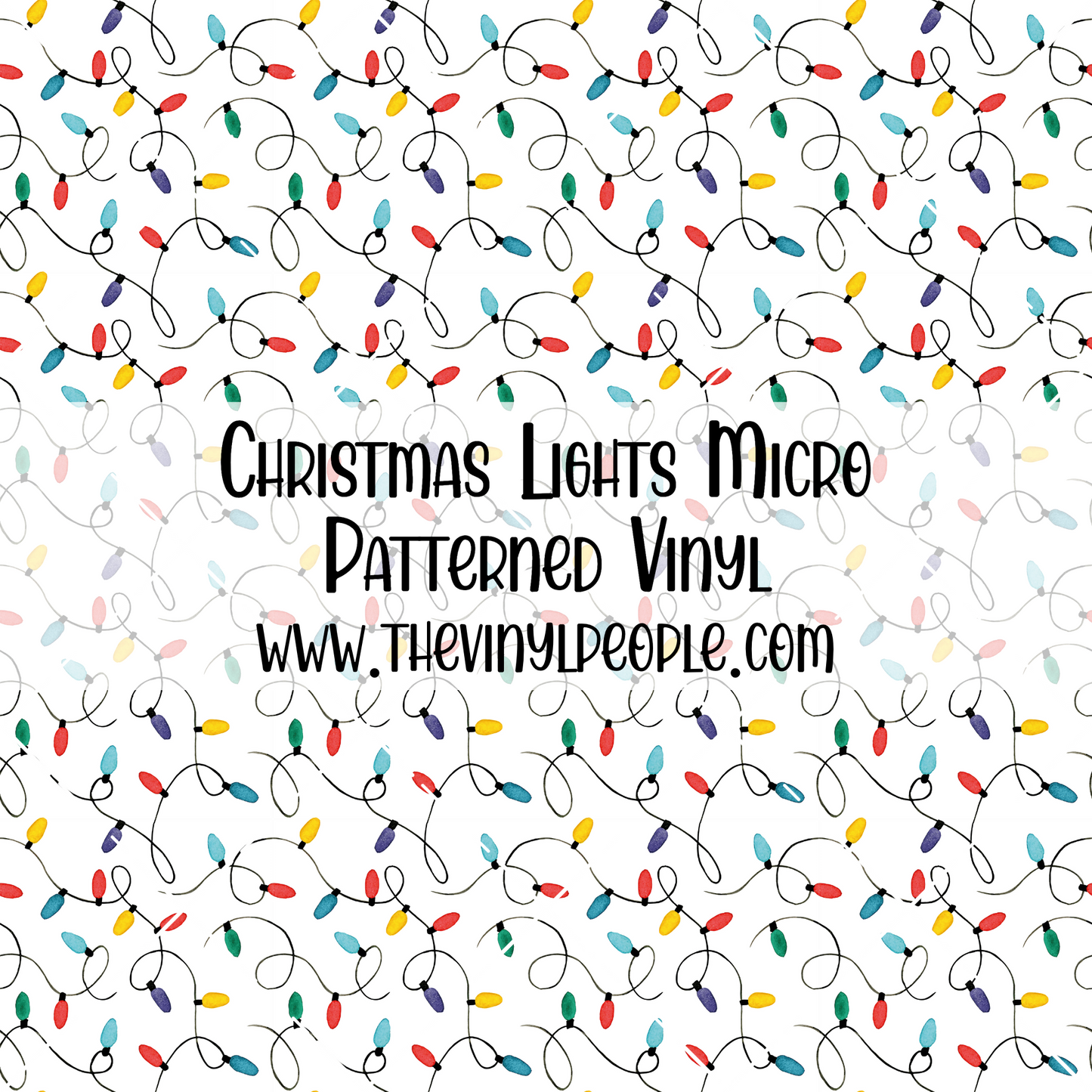 Christmas Lights Patterned Vinyl