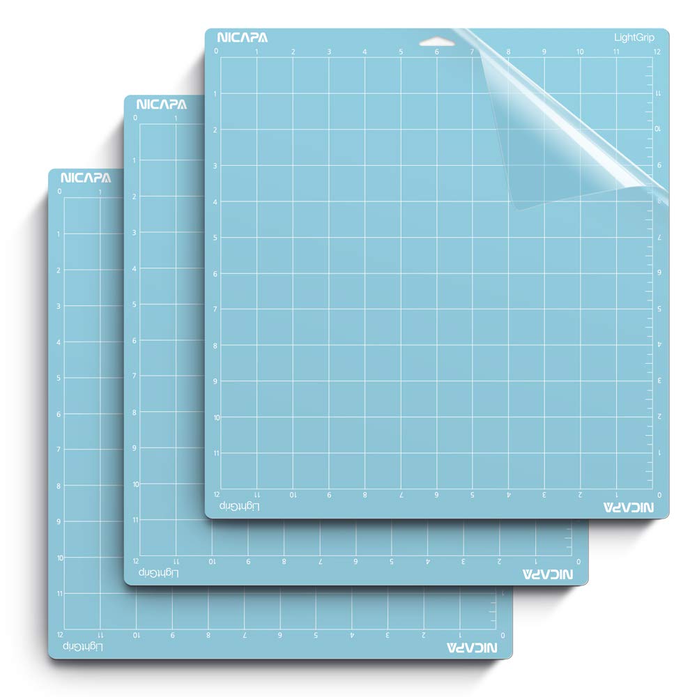NICAPA 12x12 Cricut Cutting Mat - LIGHT GRIP