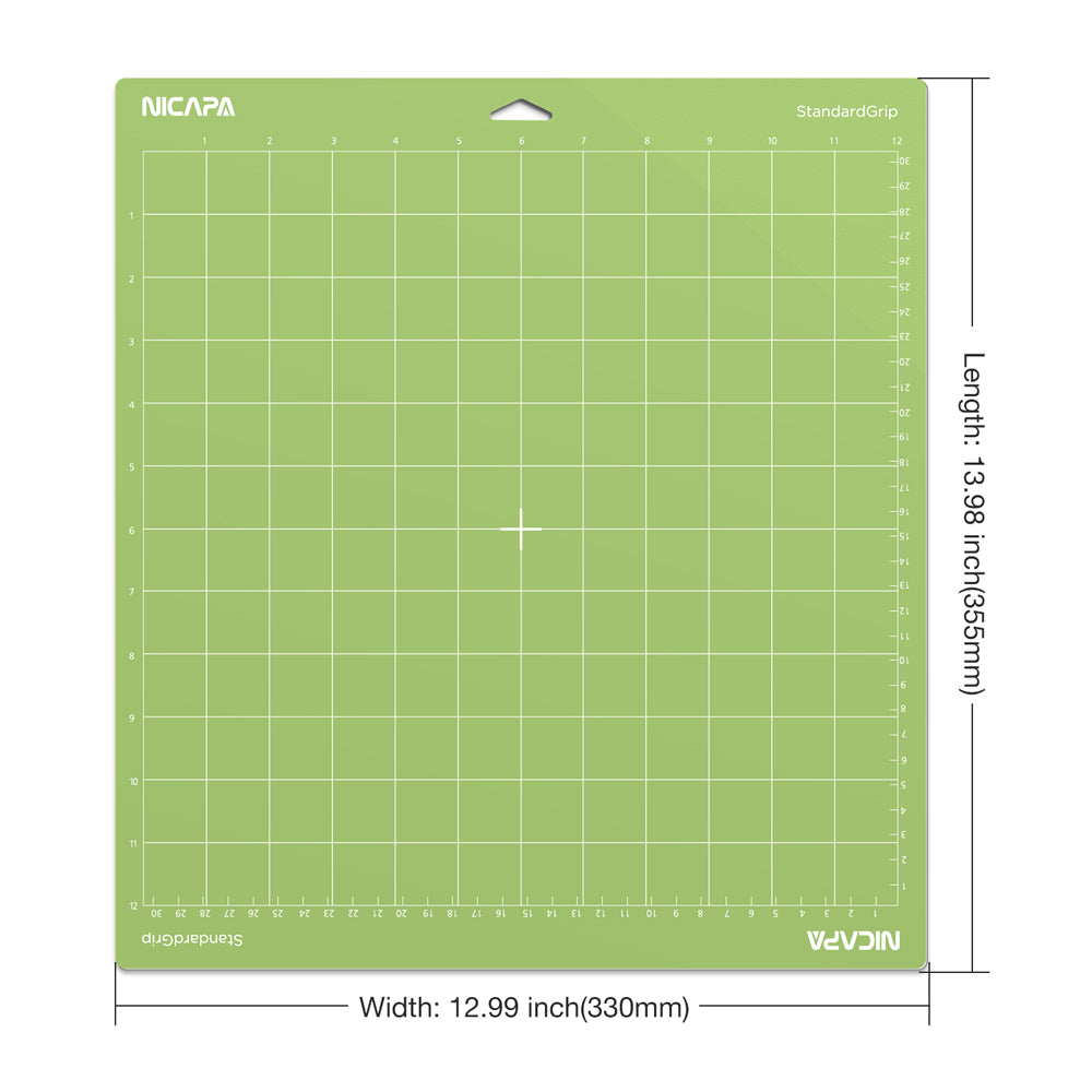 NICAPA 12x12 Cricut Cutting Mat - STANDARD GRIP