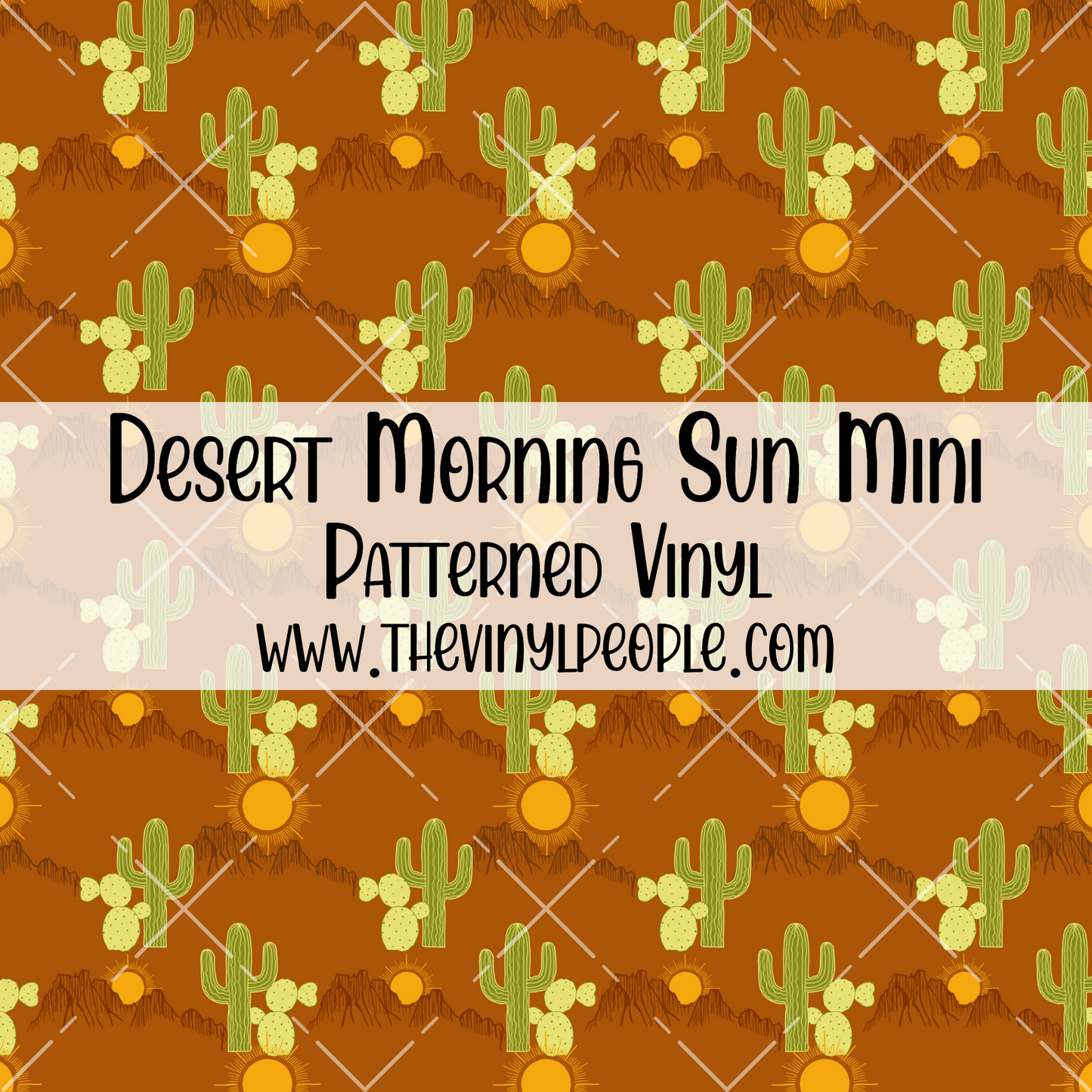 Desert Morning Sun Patterned Vinyl