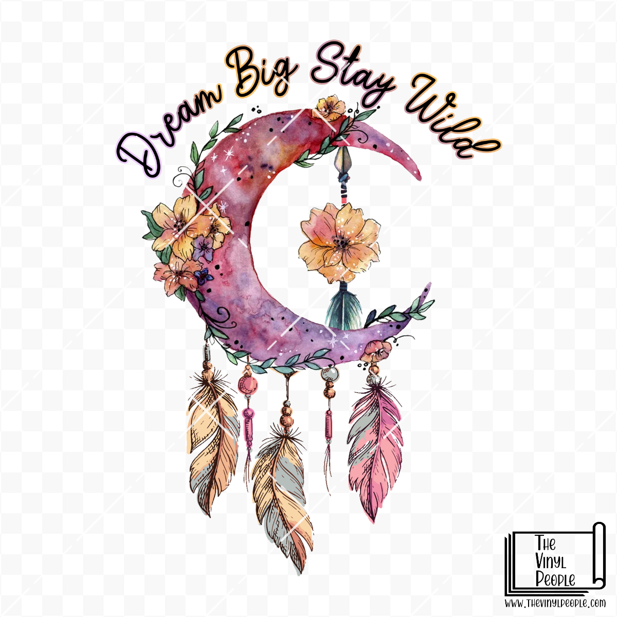 Dream Big Stay Wild Dreamcatcher Vinyl Decal