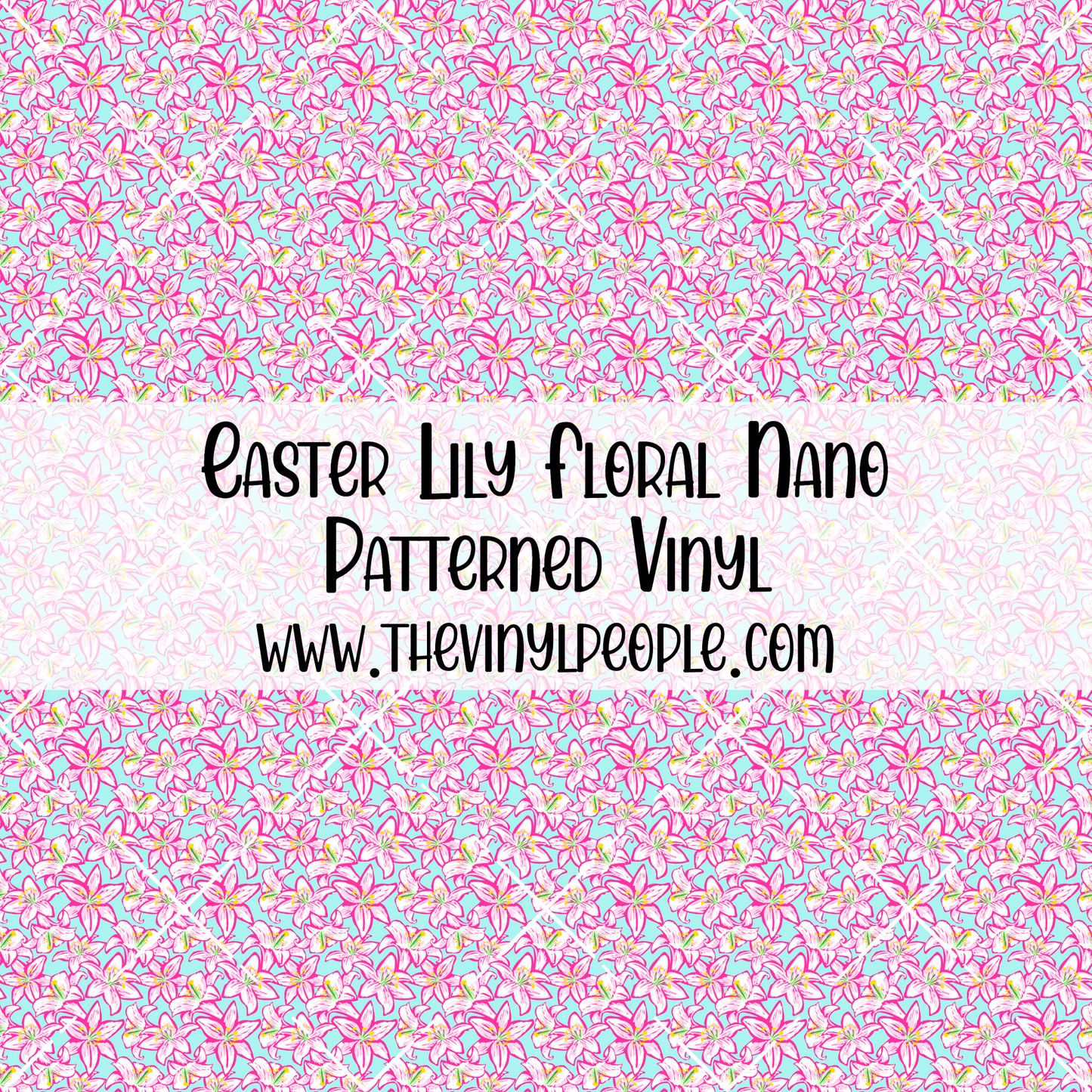 Easter Lily Floral Patterned Vinyl