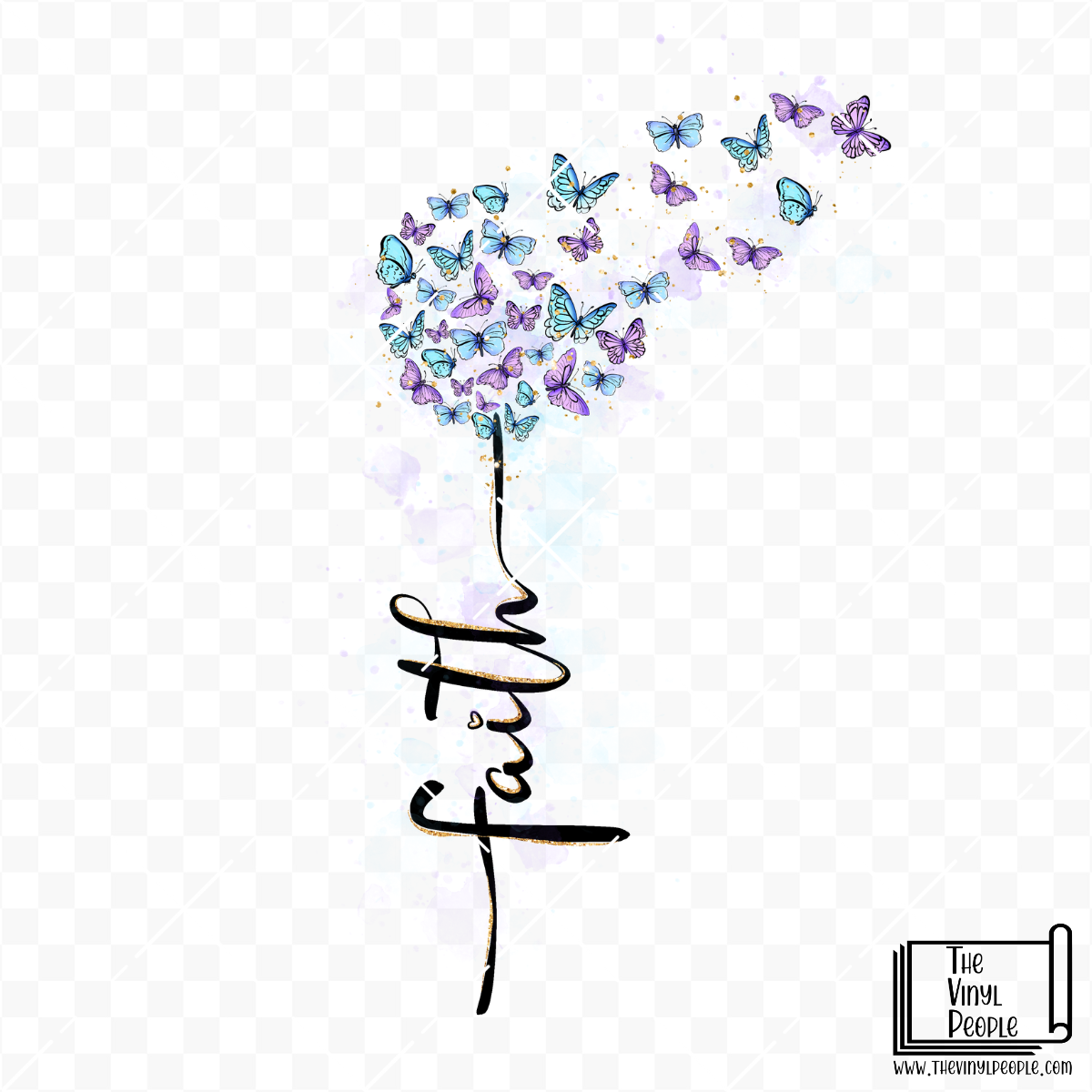 Faith & Butterflies Vinyl Decal