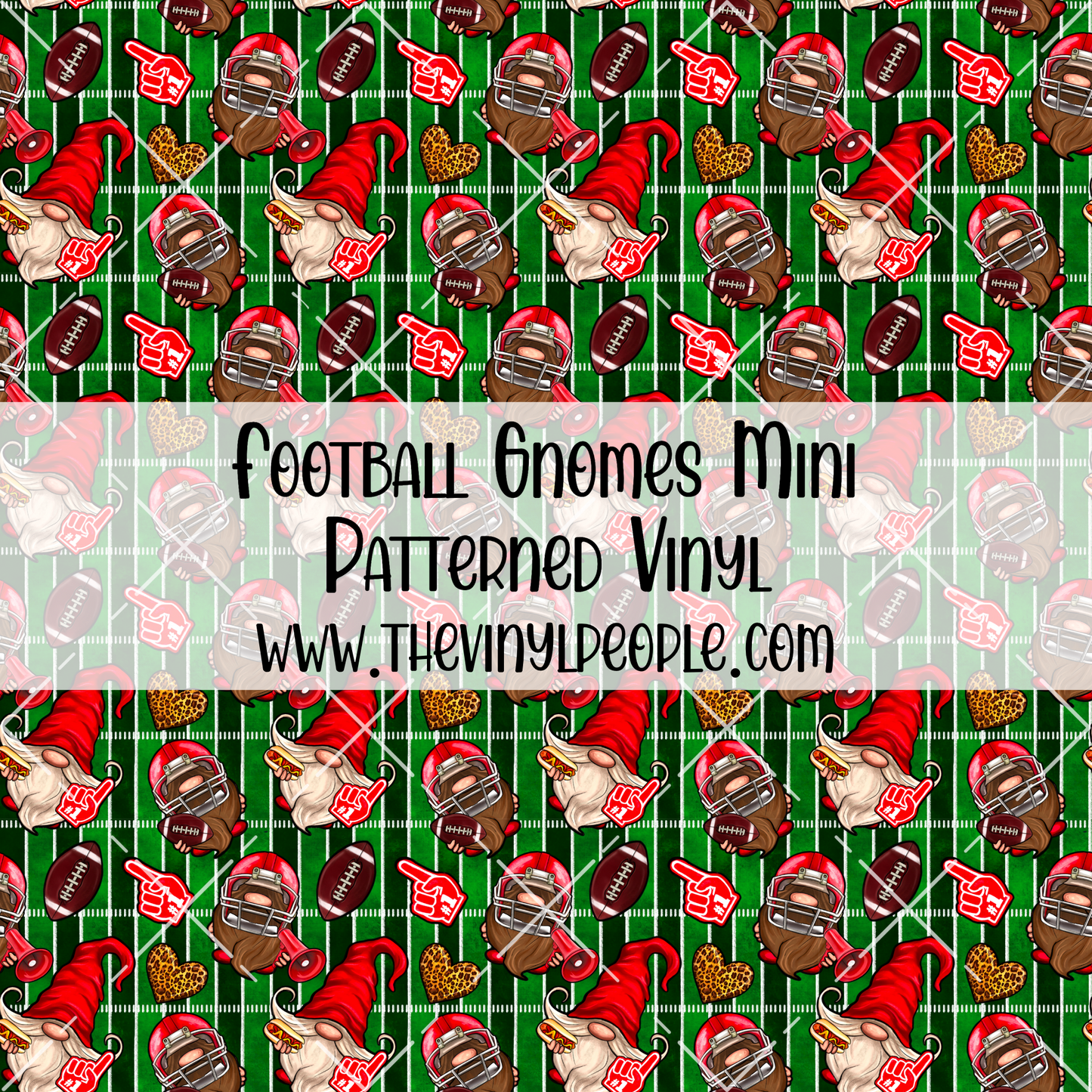 Football Gnomes Patterned Vinyl
