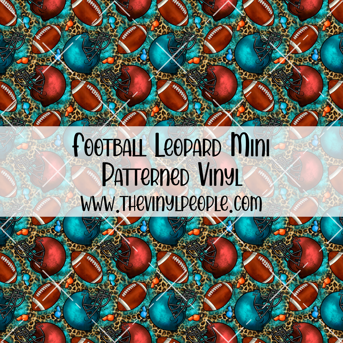 Football Leopard Patterned Vinyl