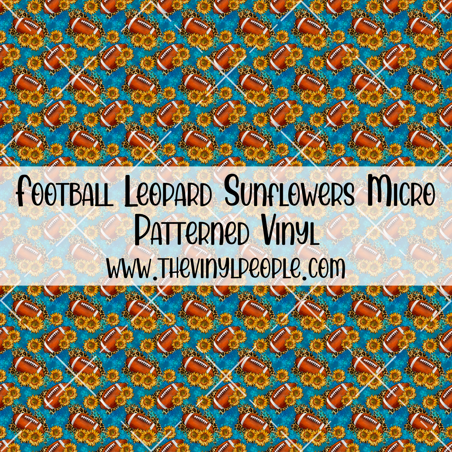 Football Leopard Sunflowers Patterned Vinyl