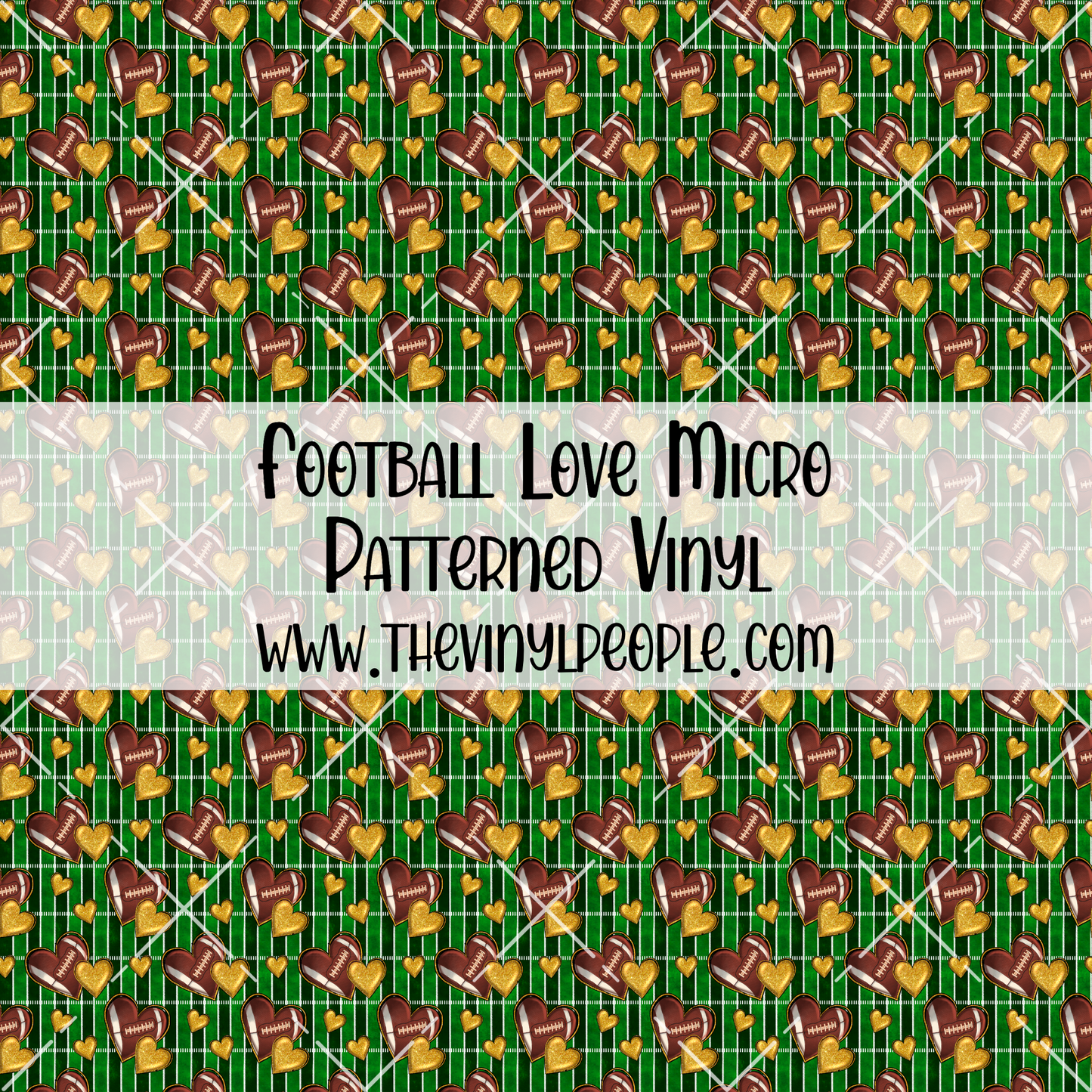 Football Love Patterned Vinyl