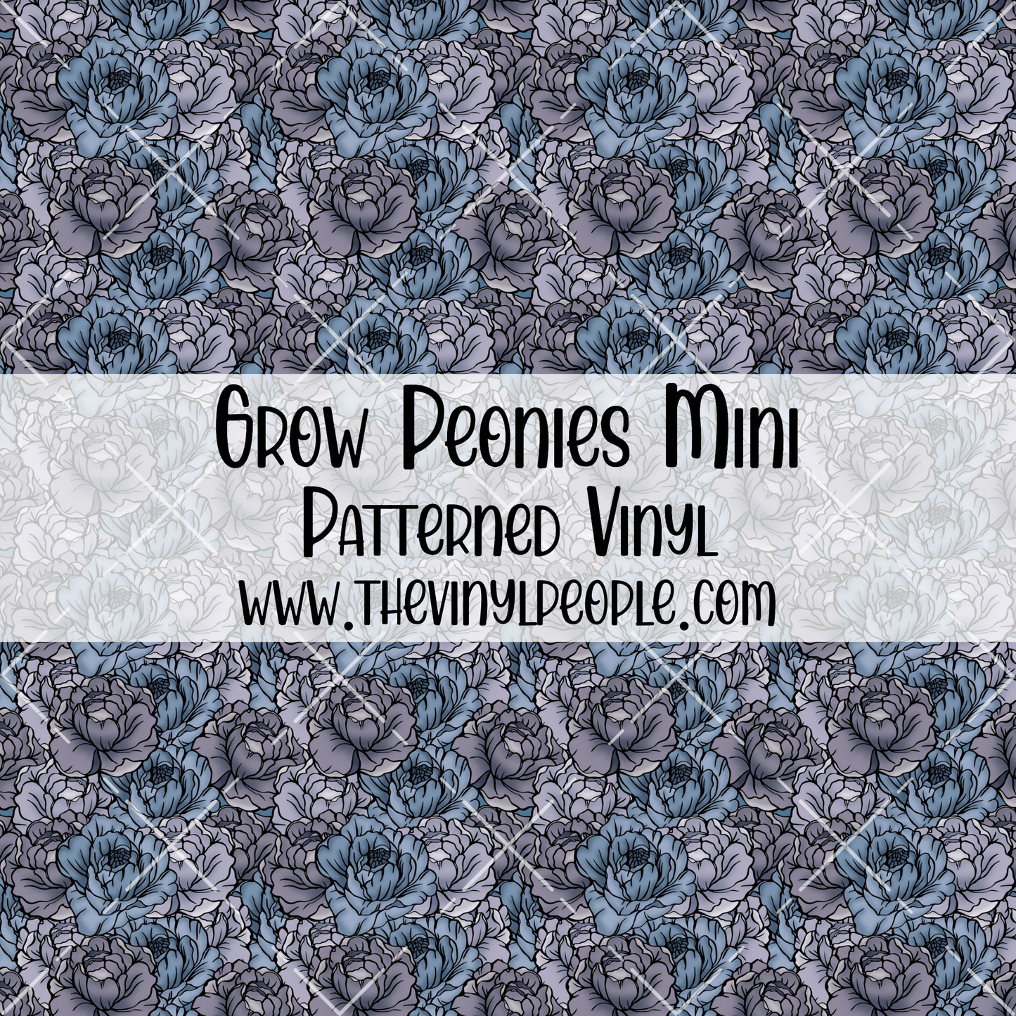 Grow Peonies Patterned Vinyl