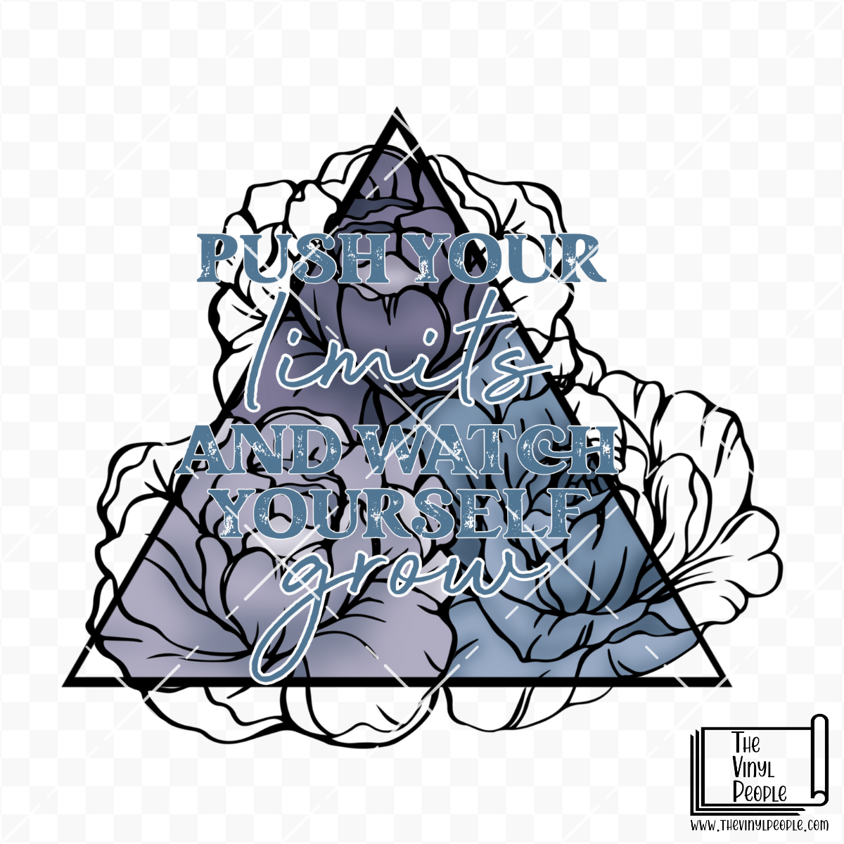 Grow Peonies Vinyl Decal