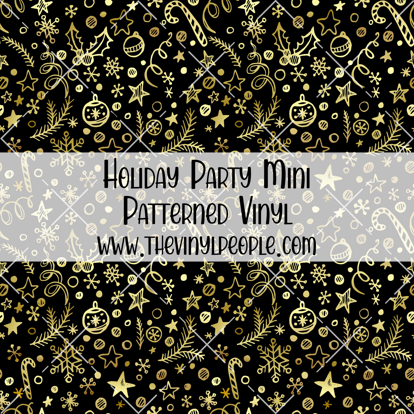 Holiday Party Patterned Vinyl