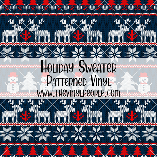 Holiday Sweater Patterned Vinyl
