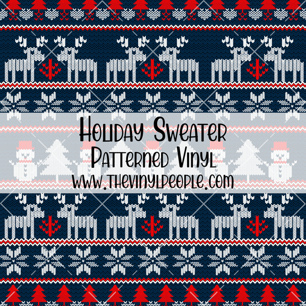 Holiday Sweater Patterned Vinyl