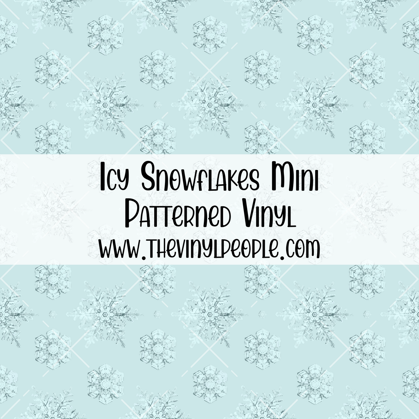 Icy Snowflakes Patterned Vinyl