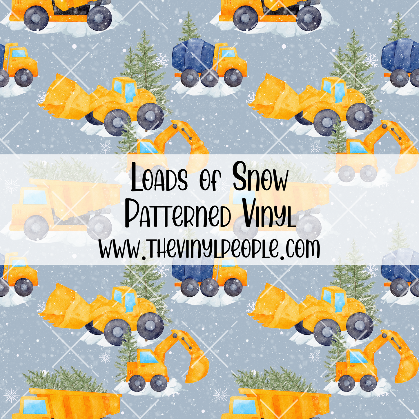 Loads of Snow Patterned Vinyl