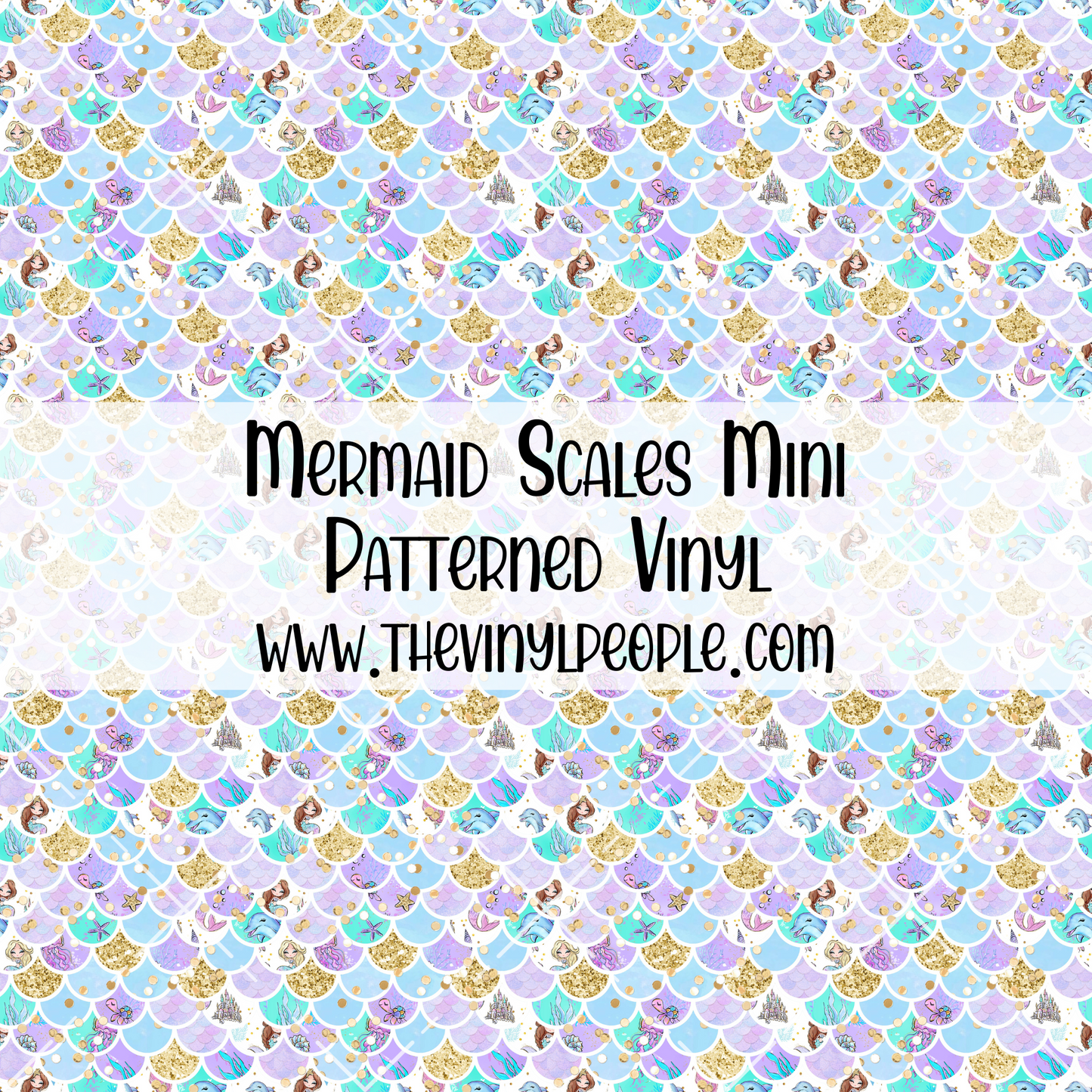 Mermaid Scales Patterned Vinyl