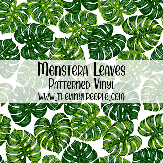 Monstera Leaves Patterned Vinyl