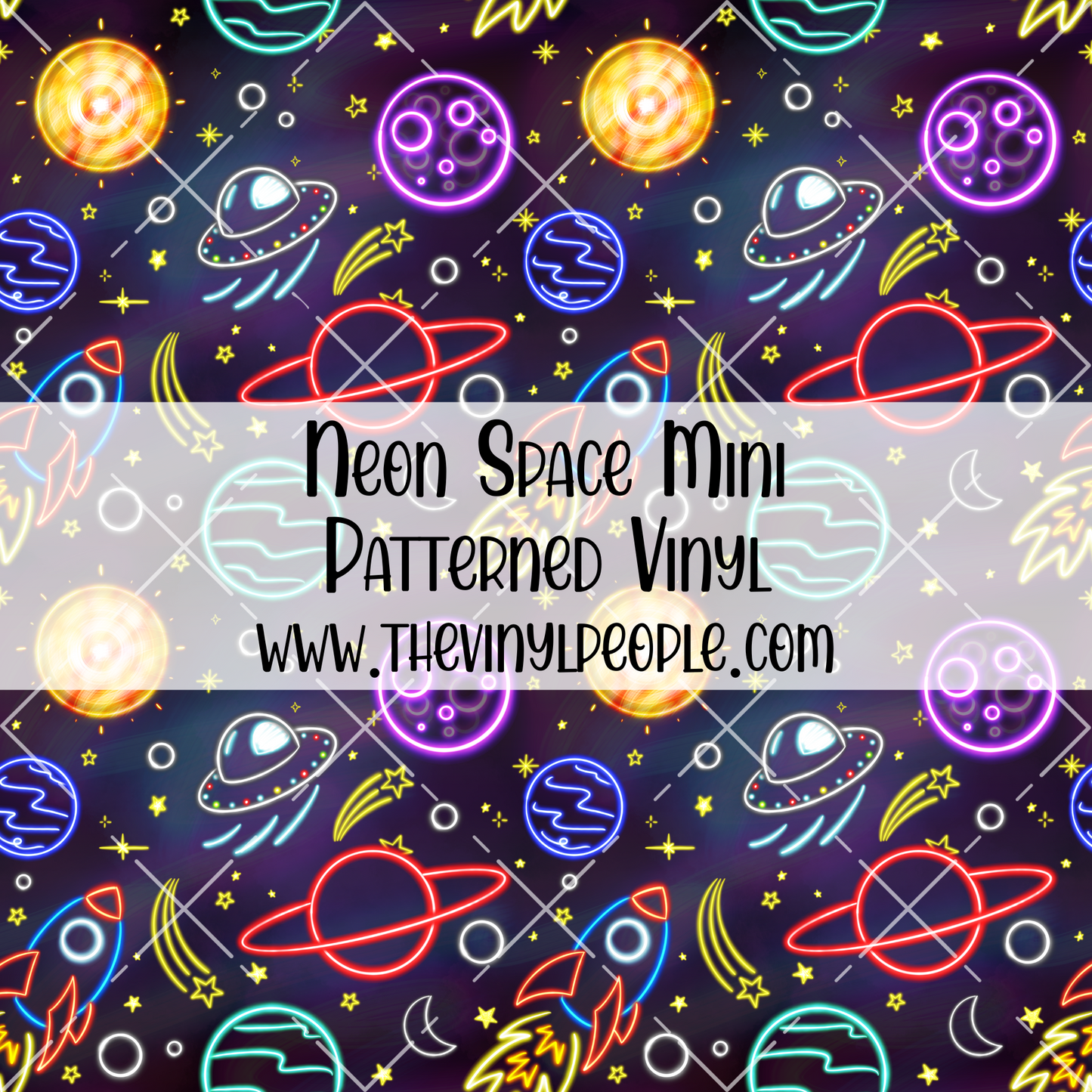 Neon Space Patterned Vinyl