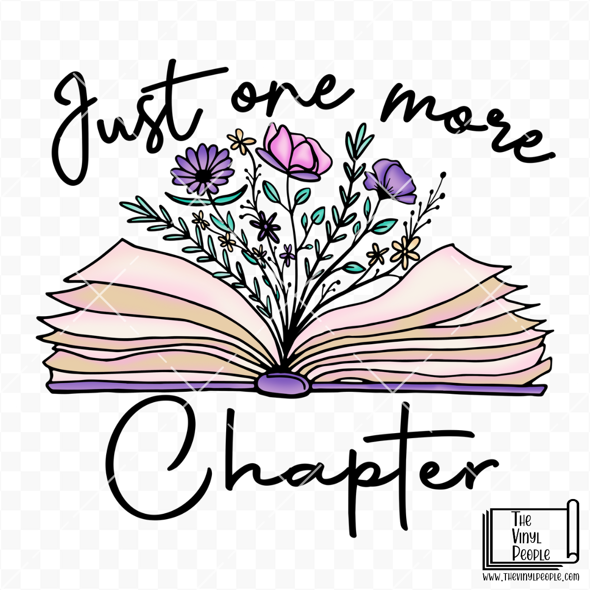 One More Chapter Vinyl Decal