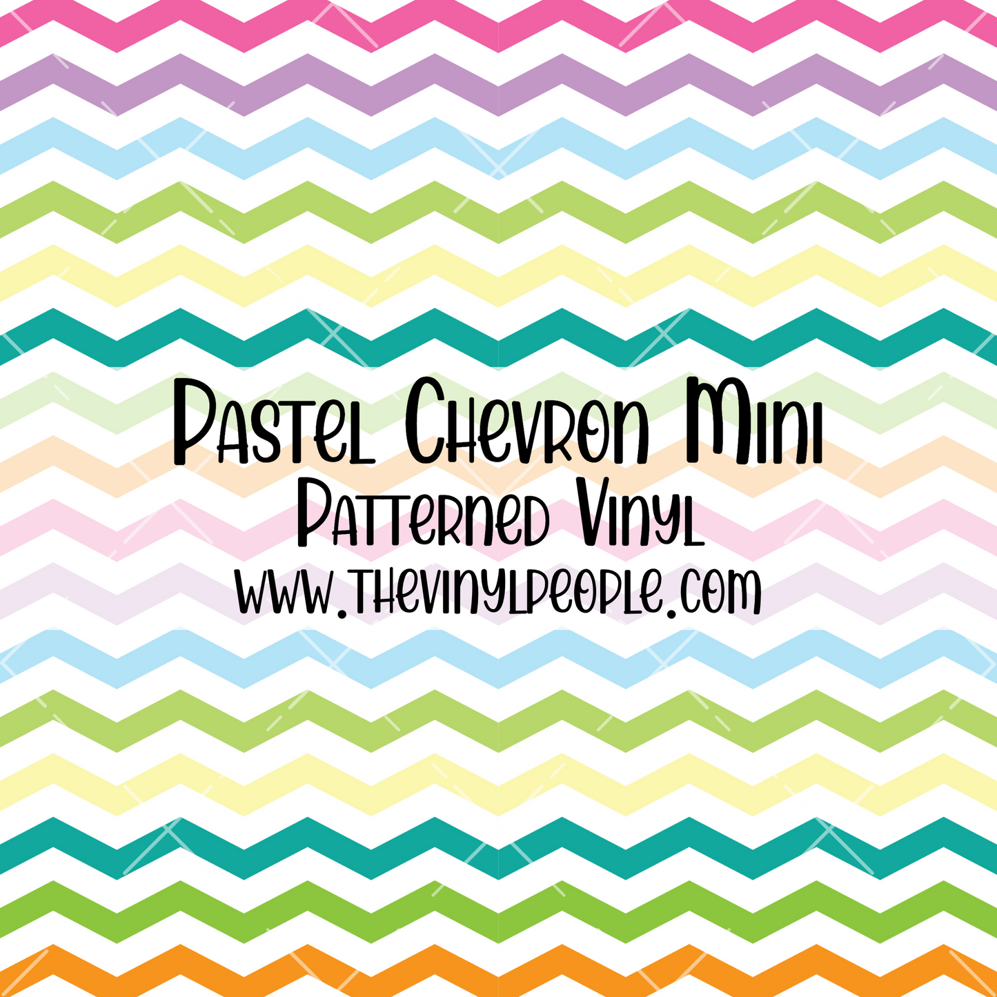 Pastel Chevron Patterned Vinyl
