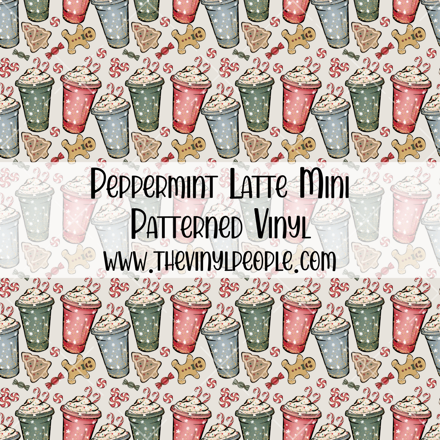 Peppermint Latte Patterned Vinyl
