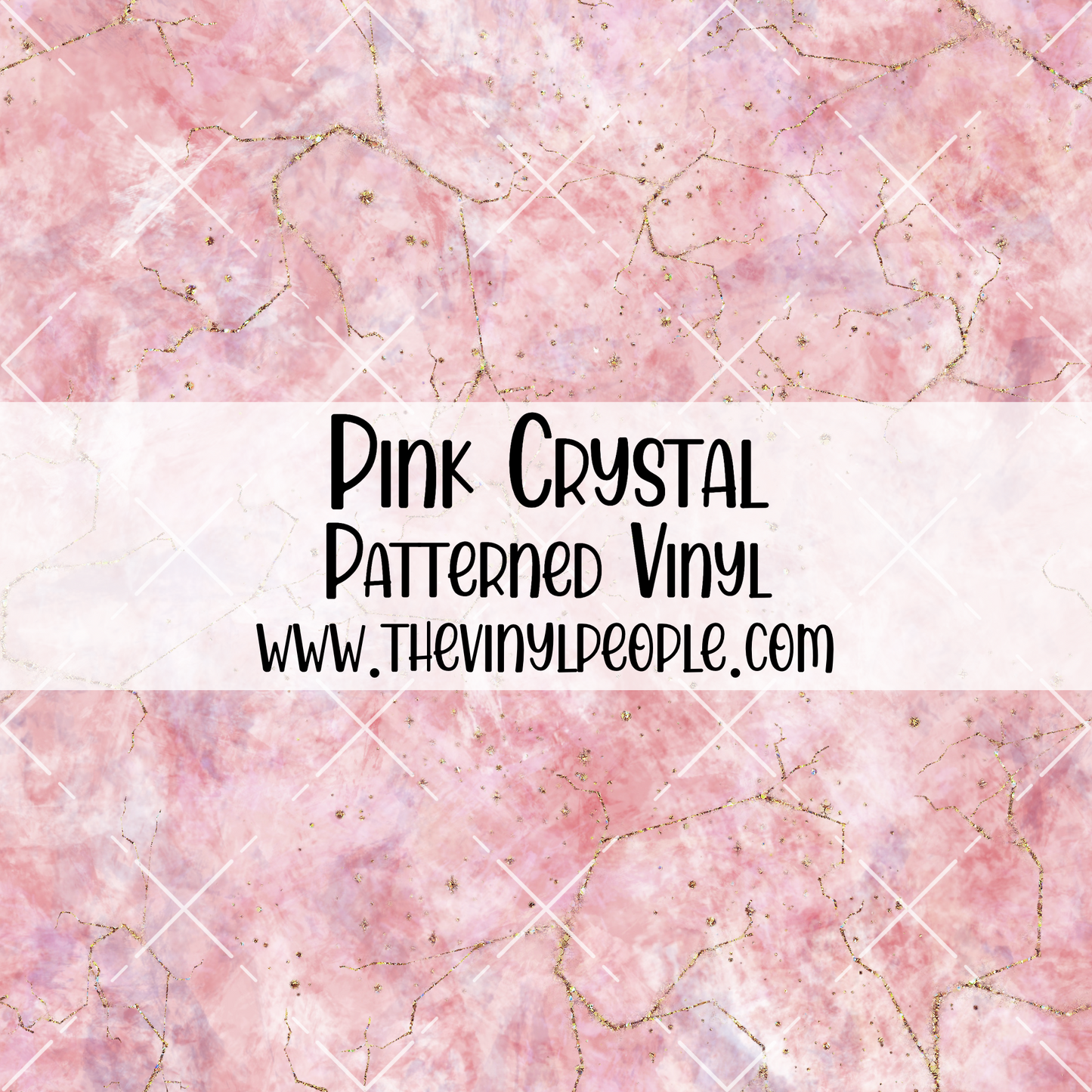 Pink Crystal Patterned Vinyl
