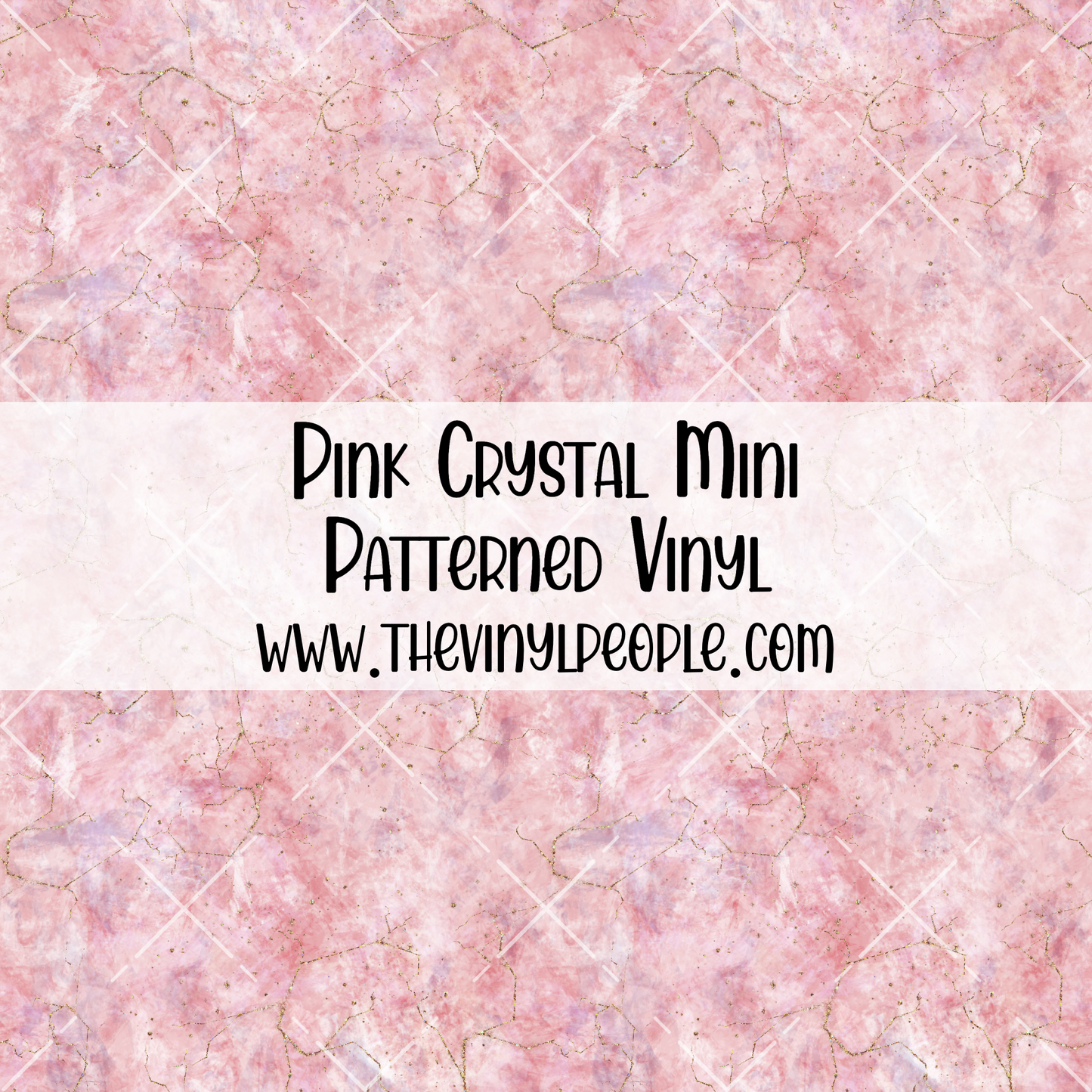 Pink Crystal Patterned Vinyl