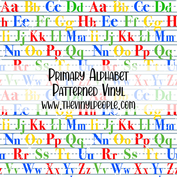 Primary Alphabet Patterned Vinyl