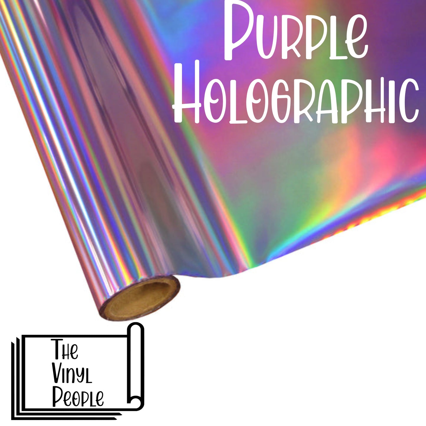 Purple Holographic Foil